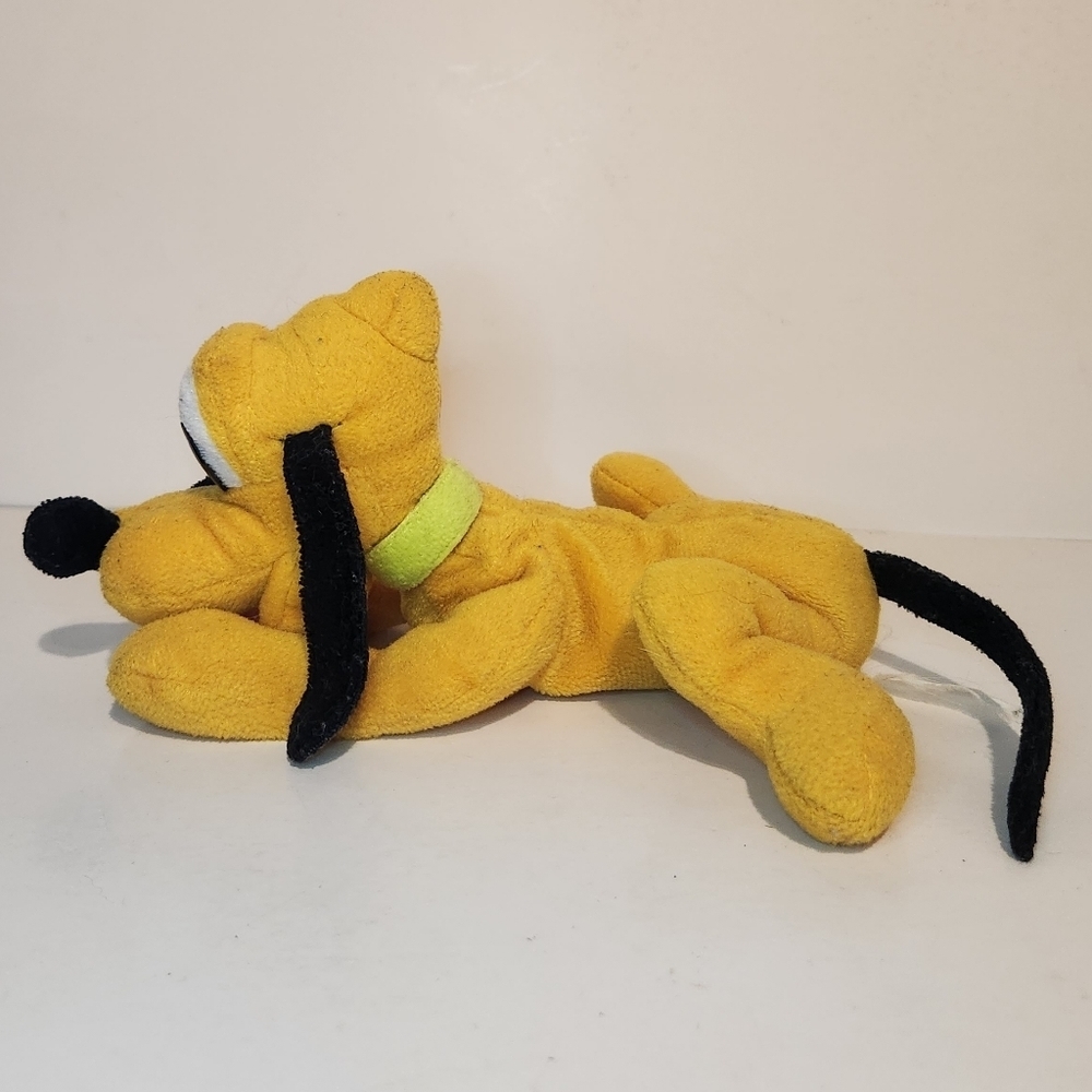 7” Walt Disney World Disneyland beanie filled Pluto Plush Dog - Picture 2 of 10